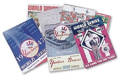 Vintage World Series Program Collection
