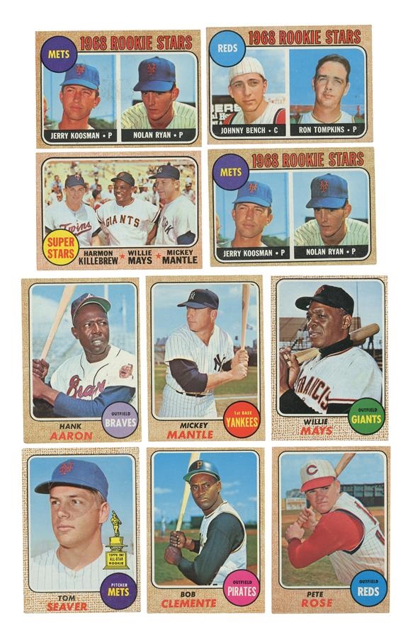 - 1968 Topps Baseball Card Set + Extra Nolan Ryan Rookie (599)