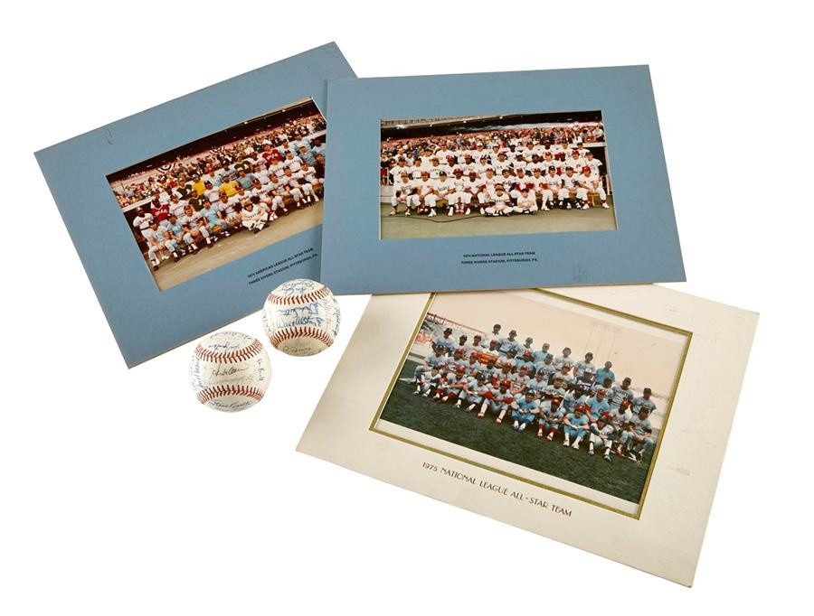- 1974 and 1975 National League All-Star Team-Signed Baseball with Photograph
