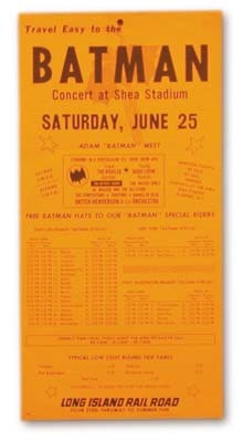 1966 Batman at Shea Stadium Poster (7.5x15")