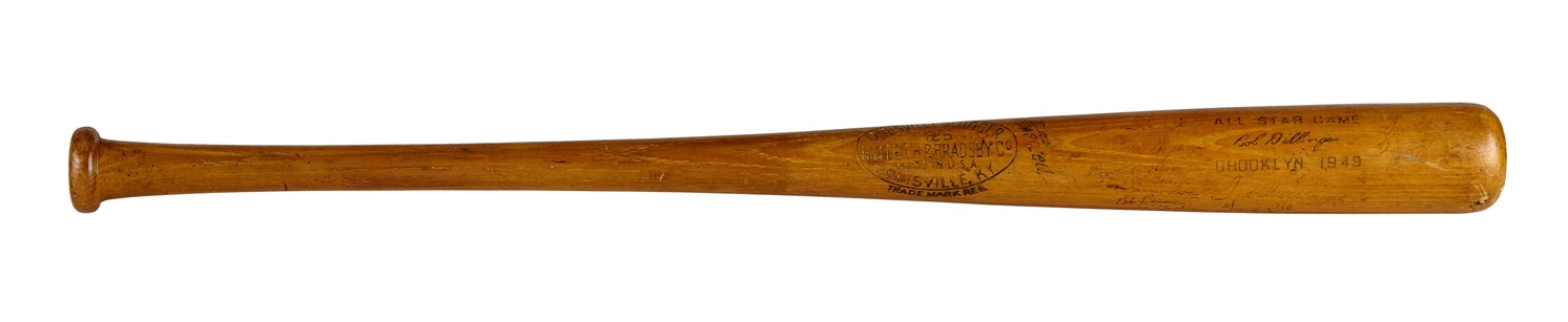 Baseball Autographs - 1949 All-Star Game Bat Signed by Ted Williams and Cy Young