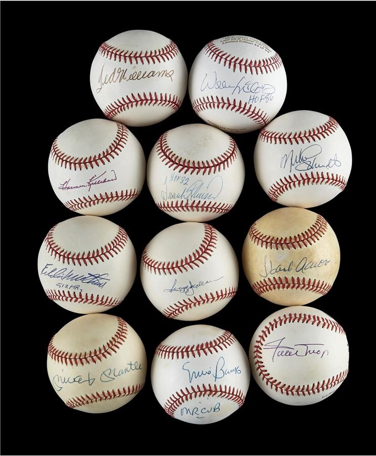 Baseball Autographs - 500 Home Run Hitters Single-Signed Baseball (11)