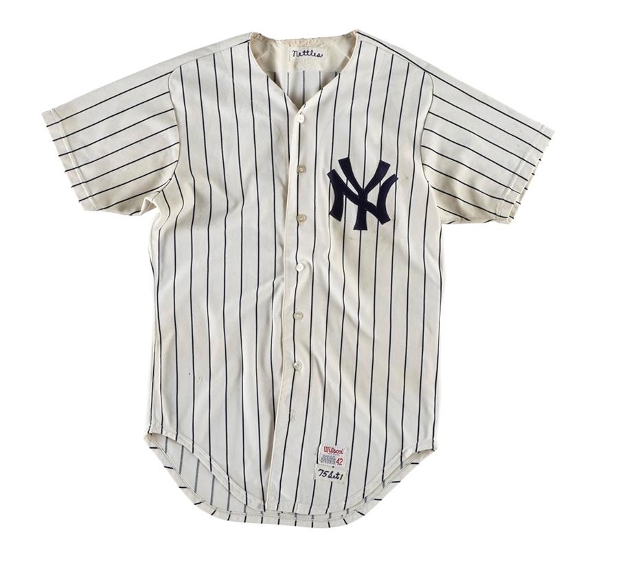 NY Yankees, Giants & Mets - 1975 Graig Nettles New York Yankees Game-Worn Jersey