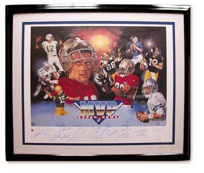 Super Bowl Most Valuable Players Signed Print