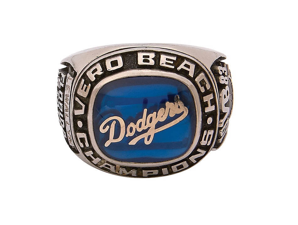 - 1983 Vero Beach Dodgers Florida State League Championship Ring