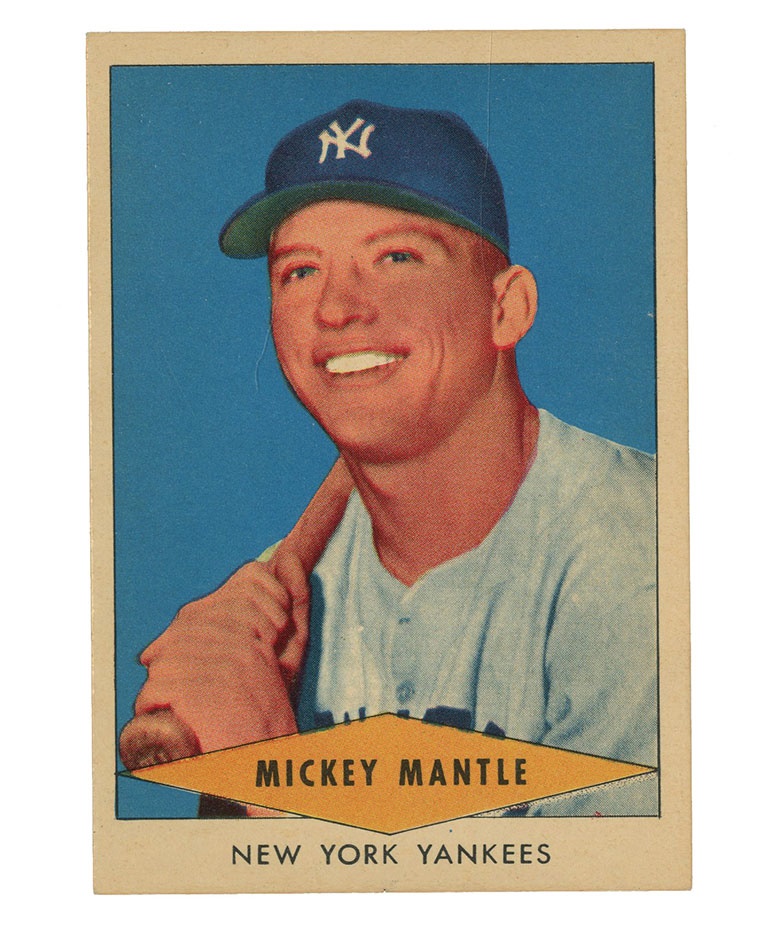 - 1954 Red Heart Dog Food Mickey Mantle