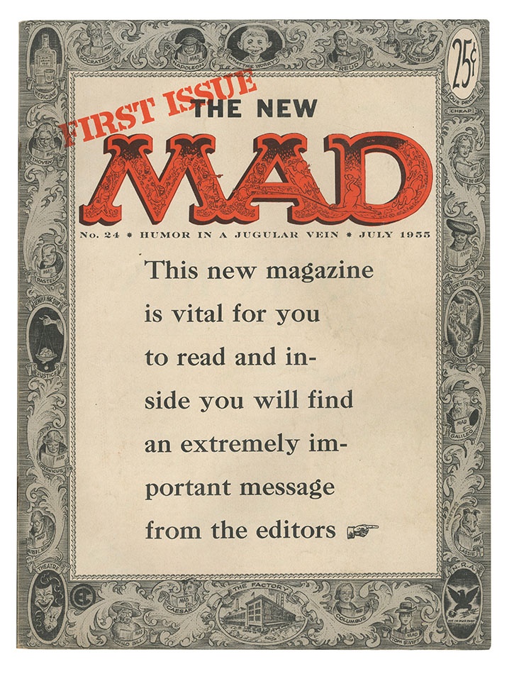 - First Issue of MAD as a Magazine