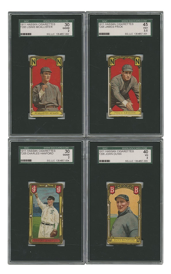 - 1911 T205 SGC Graded Minor League Collection