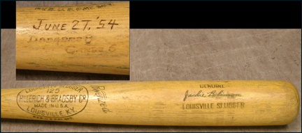 - 1954 Jackie Robinson Game Used Bat