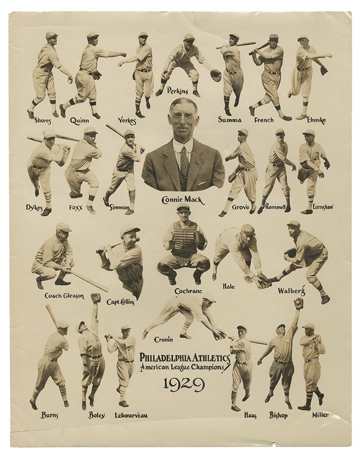 - 1929 Philadelphia Athletics Team Composite Photograph