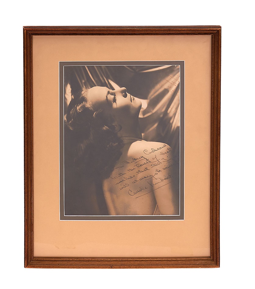 - Carole Lombard Signed Studio Photograph to Mickey Cochrane