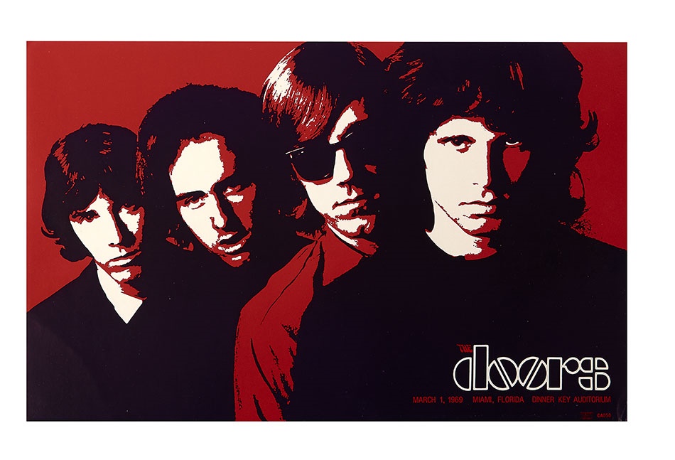 - 1969 The Doors at Dinner Key Auditorium Poster