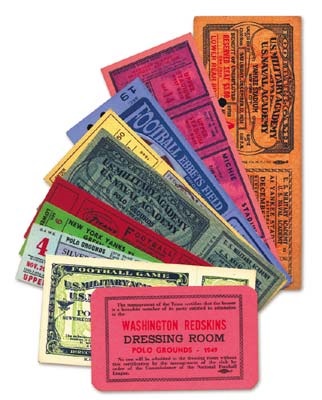 - 1920's-50's Unused Football Ticket & Passes (52)