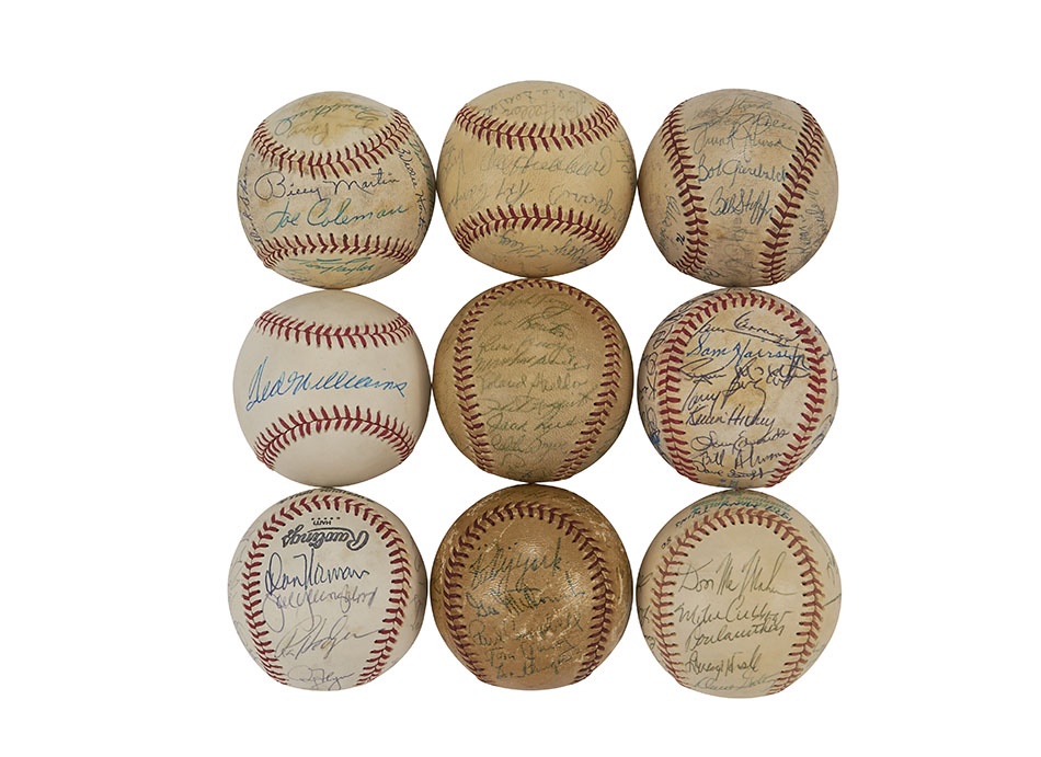 - George Brace Signed Baseball Collection (22)
