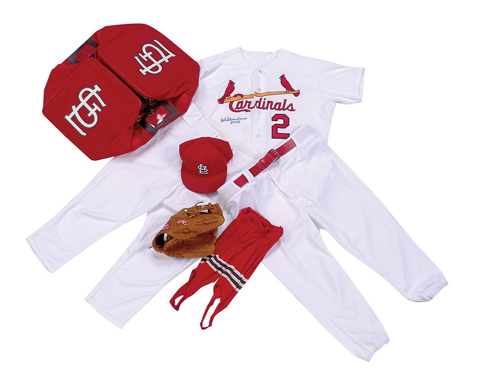 - 1994 St. Louis Cardinals Complete Game-Worn Uniform with Equipment Bag