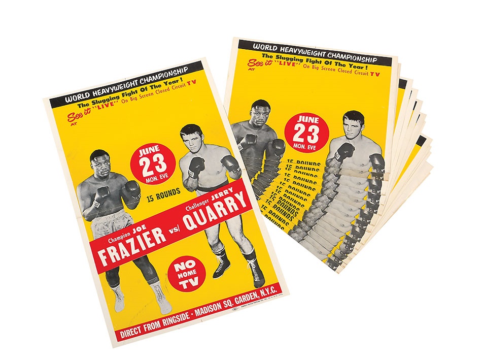 Muhammad Ali & Boxing - 1969 Joe Frazier Vs. Jerry Quarry Fight Poster Find (14)