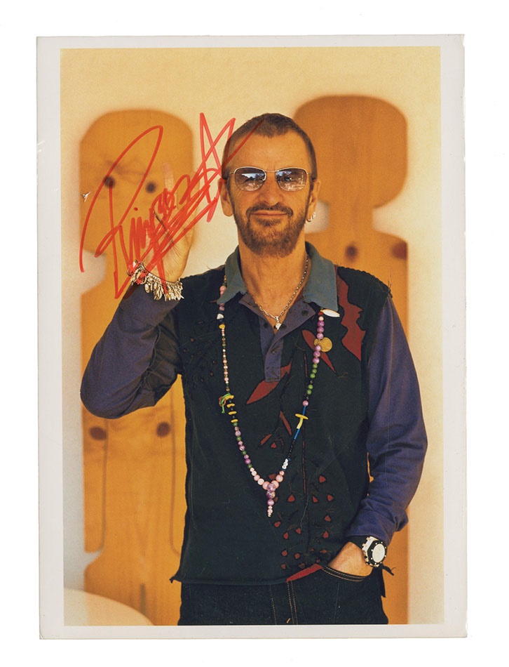 - Ringo Star Vintage Signed Photo