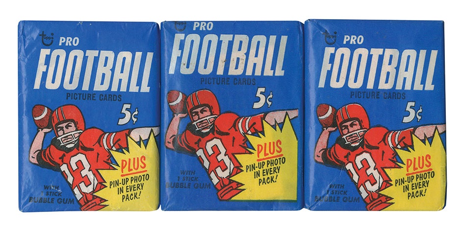 - 1968 Topps Football Wax Pack Collection (3)