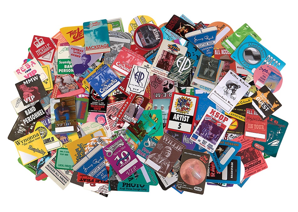 - HUGE Rock Concert Backstage Pass Collection from Original Manufacturer OTTO (325+)