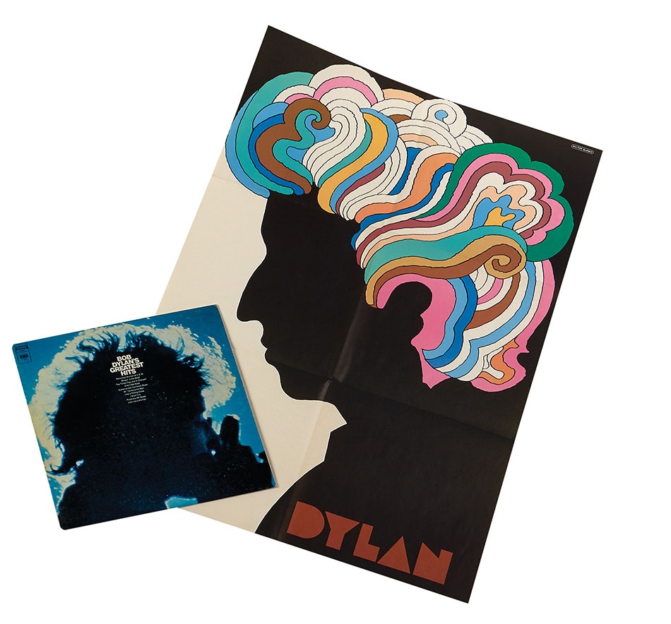 - 1967 Bob Dylan Milton Glaser Poster & Album