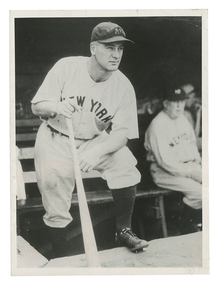 - 1933 Lou Gehrig 1,307th Consecutive Game Wire Photo