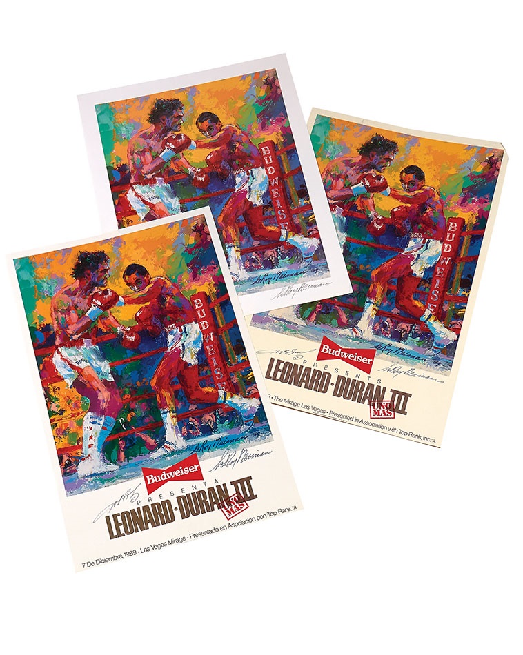 - Leonard Vs Duran Posters/Print Signed By Leonard and LeRoy Neiman (3)