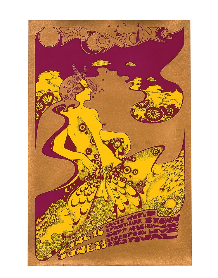 UFO Club Osiris Poster for Crazy World of Arthur Brown & Soft Machine