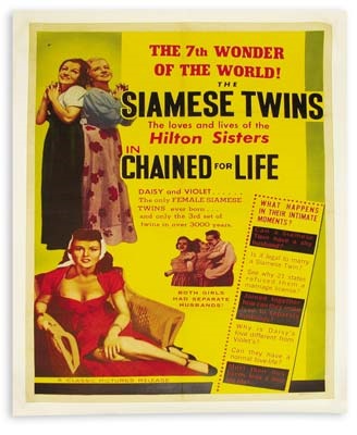 - 1950's Hilton Sisters Movie Poster