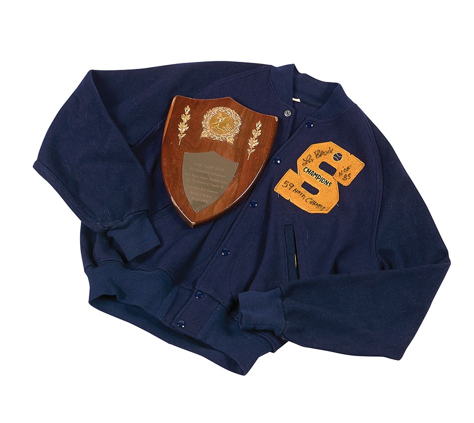 - 1959 Lou Brock Southern University Championship Jacket with Plaque (2)