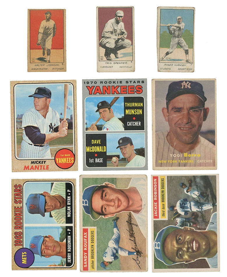 - 1920s to 1980s Shoebox Collection Including Nolan Ryan Rookie (1,200+)
