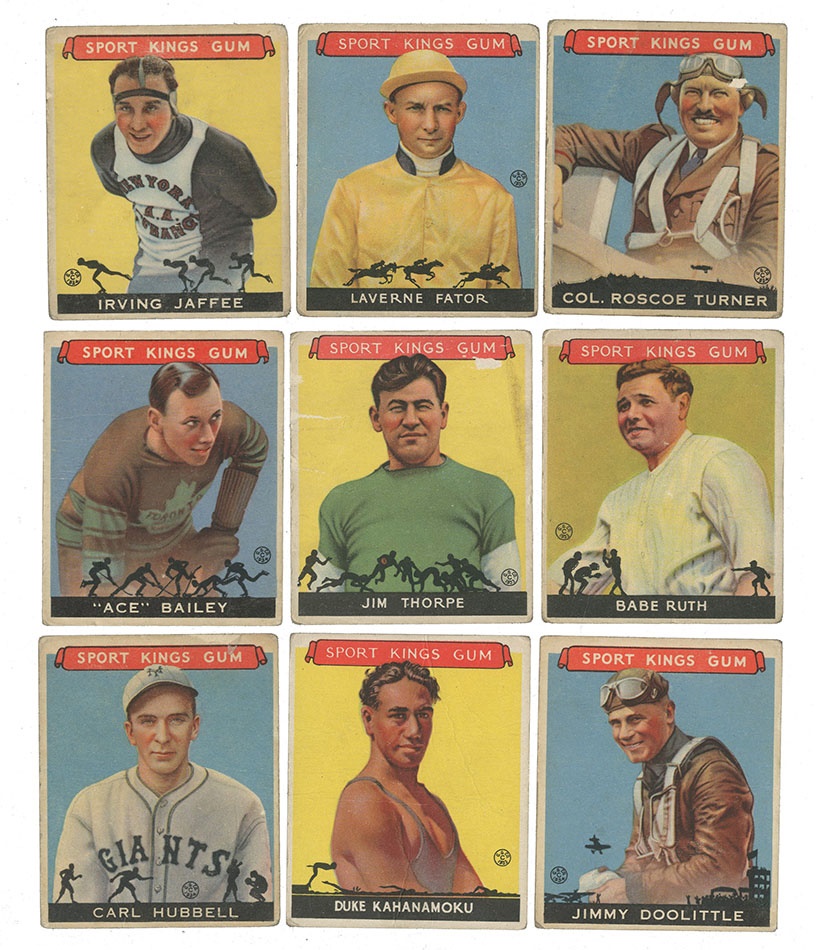 - 1933 Sport King Collection Including Babe Ruth (11)