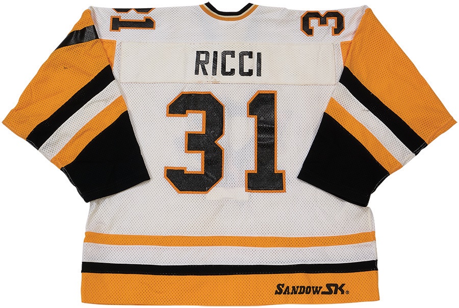 - 1982-83 Nick Ricci Pittsburgh Penguins Game Worn Jersey