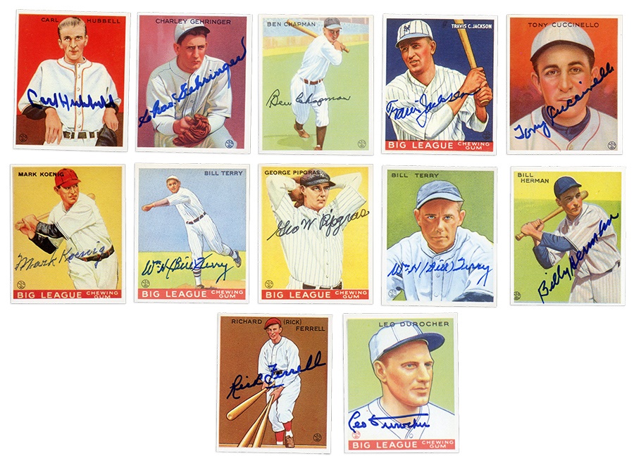 Baseball Autographs - Collection 1933 Goudey Signed Reprints (43)