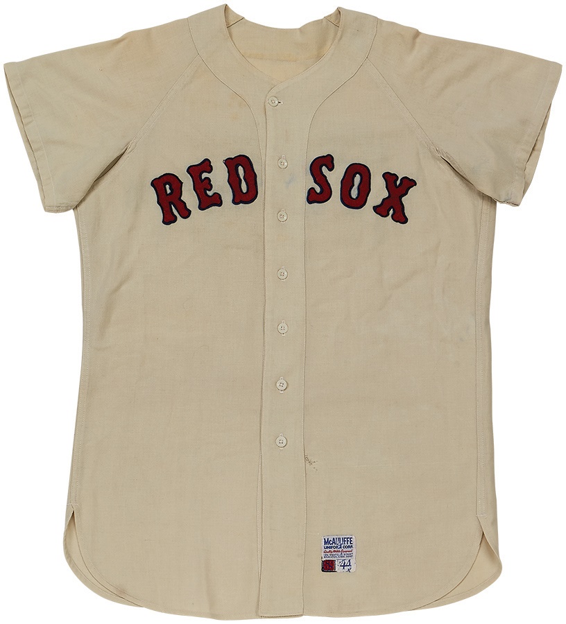 - 1969 Tony Conigliaro Boston Red Sox Game Worn Home Jersey