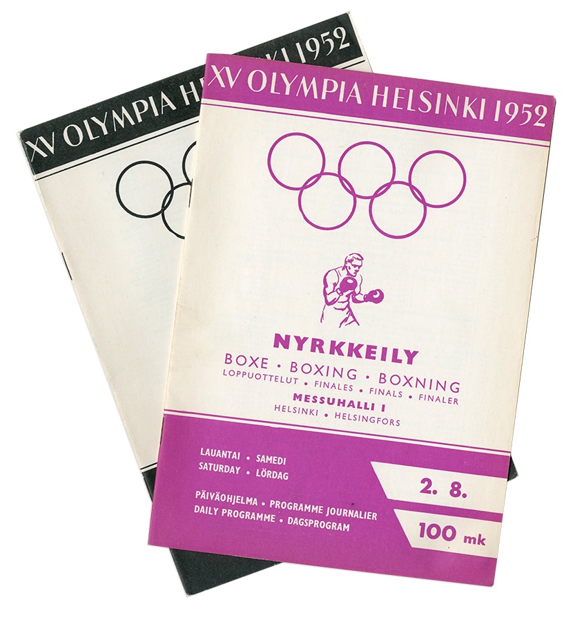 Muhammad Ali & Boxing - FLOYD PATTERSON & INGEMAR JOHANSSON OLYMPIC PROGRAMS (1952)
