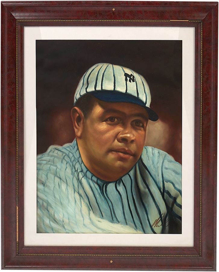 Sports Fine Art - Babe Ruth New York Yankees Original Painting