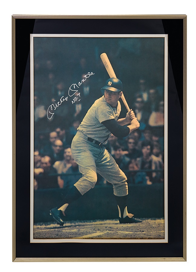 - 1968 Sports Illustrated Poster Signed Mickey Mantle #7