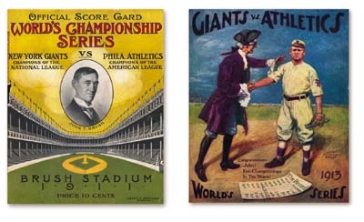 - 1911 & 1913 World Series Programs