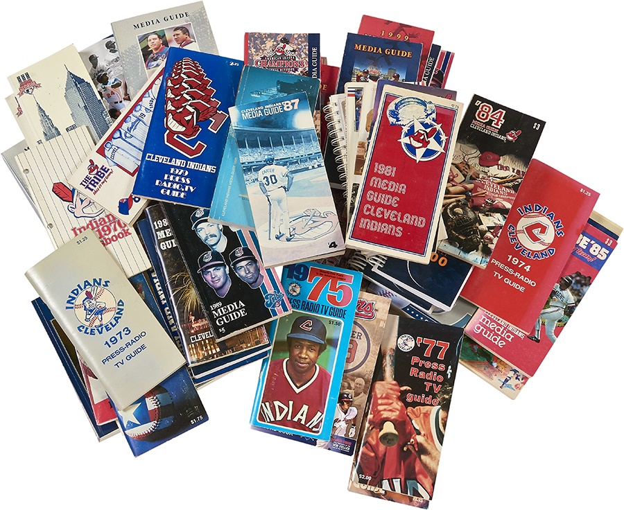 - 1966-2003 Cleveland Indians Media Guides Near Complete Run (52)