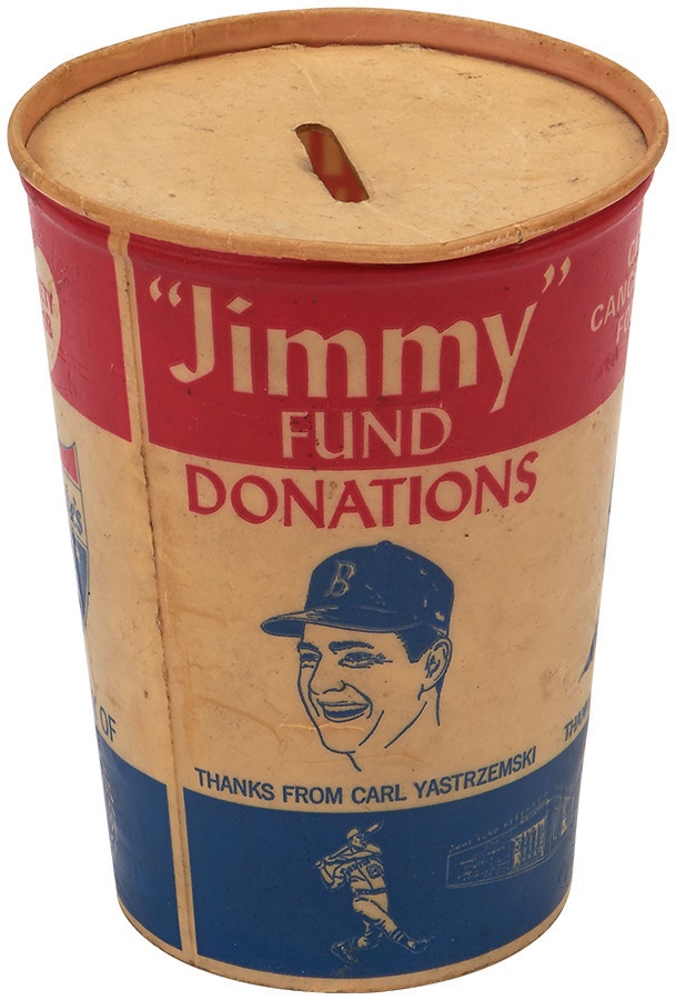 - 1960s Ted Williams & Yaz Jimmy Fund Donation Bank