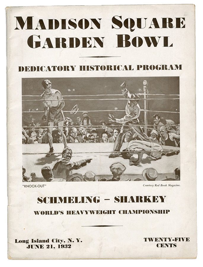 Muhammad Ali & Boxing - 1932 Schmeling-Sharkey Program
