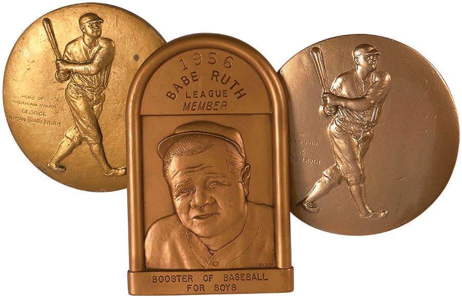 Ruth and Gehrig - Three Babe Ruth Plaques