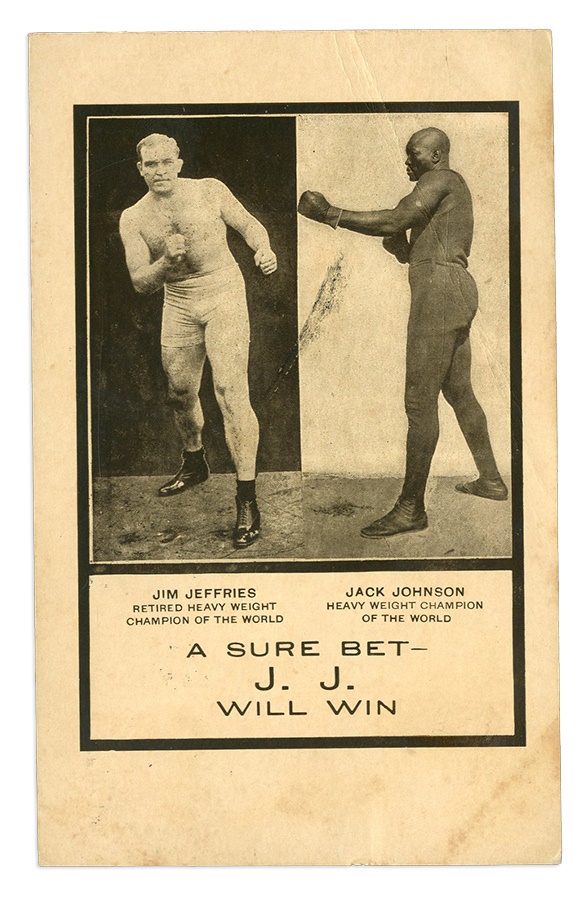 Muhammad Ali & Boxing - 1910 A Sure Bet (Not So Sure) Postcard