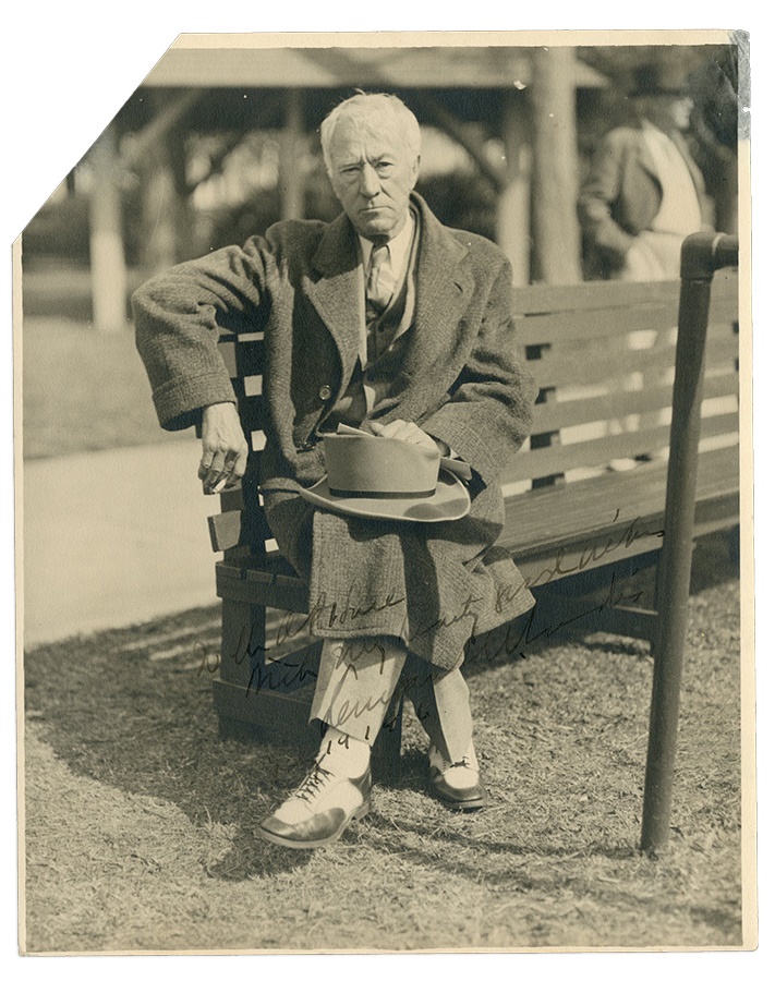 Baseball Autographs - 1936 Kenesaw Mountain Landis Signed Photograph