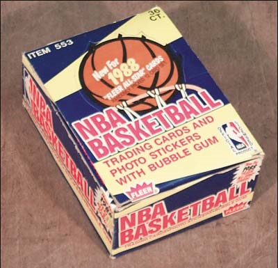 - 1988 Fleer Basketball Wax Box Mint