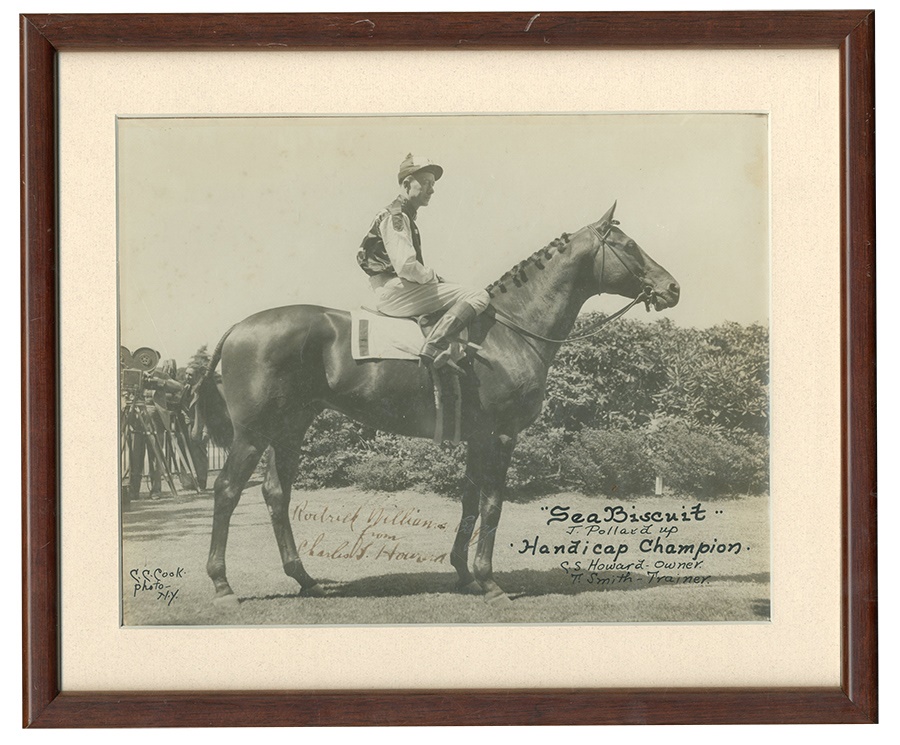 - J. Pollard on Seabiscuit Signed Photo