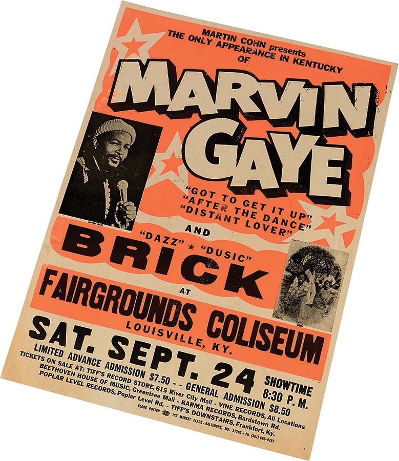 Rock 'N' Roll - 1977 Marvin Gaye Concert Poster