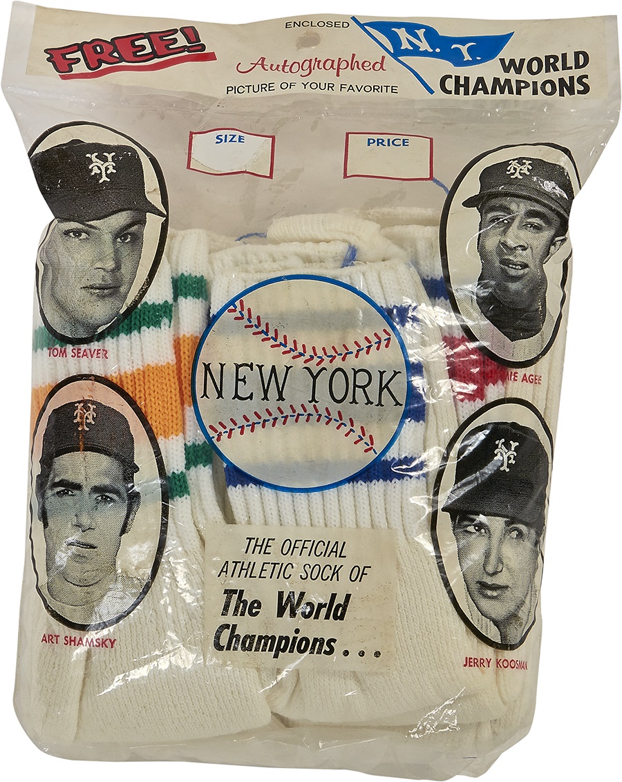 - Unopened 1969 World Champion NY Mets Socks