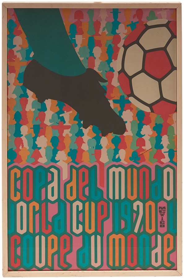 Exceptional 1970 Mexico World Cup Poster