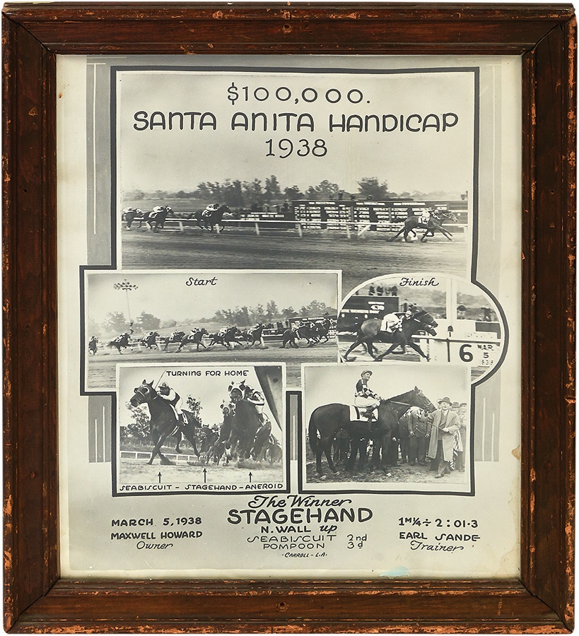 The Seabiscuit Collection of Chris Lowe - Santa Anita Handicap Photo Collages (2)